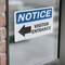 Signmission Visitor Entrance Left Arrow Sign, Vinyl Decal, 14in W x 10in L, 2PK OS-2PACK-NS-D-1014-L-18879 - alternate 5